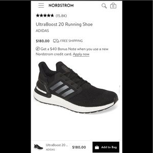 LIKE NEW! Men’s Adidas UltraBoost 20 Shoes!!